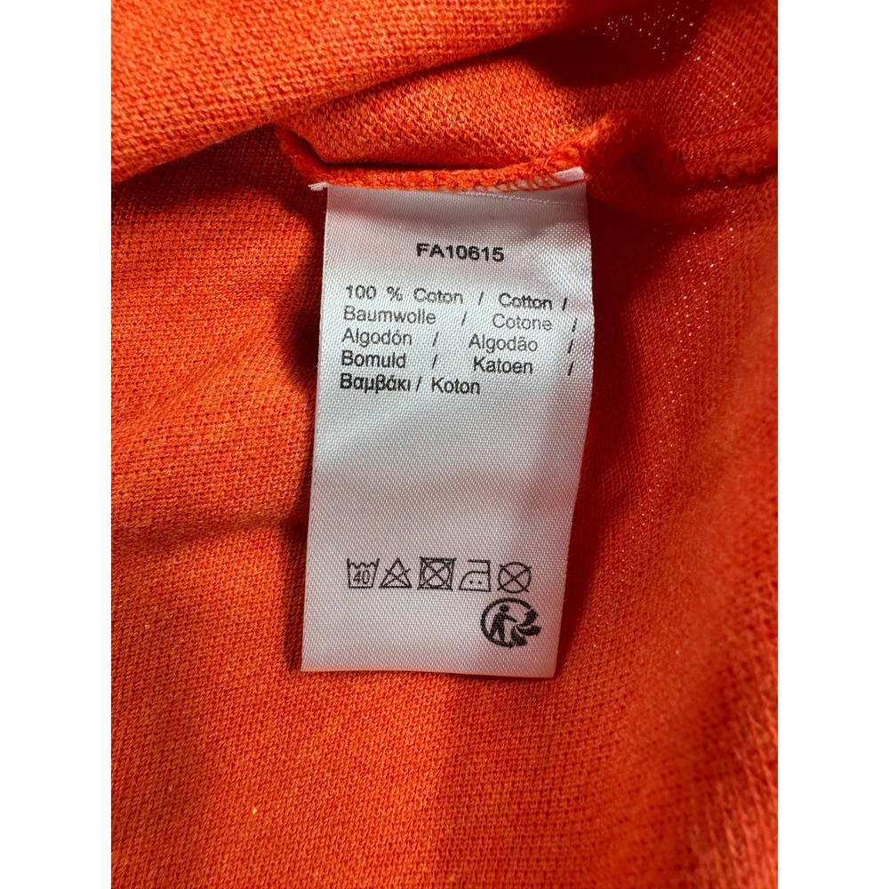 Lacoste Classic Fit Polo Shirt Mens Large Orange Cotton Pique Short Sleeve Logo - Picture 6 of 6